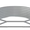 vidaXL Garden Raised Bed Gray Powder-Coated Steel Medium Durable