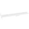 vidaXL Wall Shelf Set of 4 High gloss white MDF