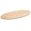 vidaXL Table Top Natural Pine Solid Pine Wood 35.4 x 17.7 in Oval