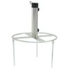 vidaXL Umbrella Base Silver Steel with powder coating One Size