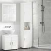 vidaXL Bathroom Cabinet Set with Storage TULUM High Gloss White