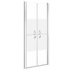 vidaXL Shower Door Half Frosted ESG 37.8"x74.8"