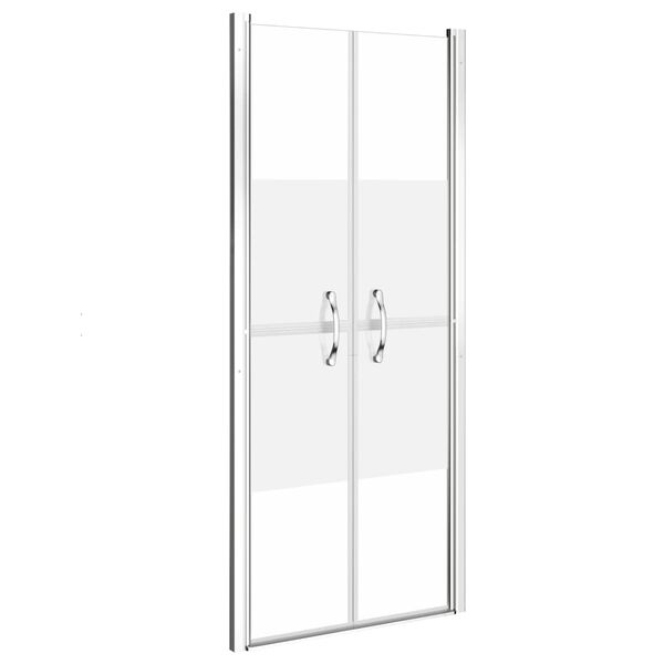 vidaXL Shower Door Half Frosted ESG 37.8"x74.8"