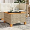 vidaXL Garden Table Beige and Brown