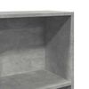 vidaXL Bookcase Concrete Grey Engineered Wood Tall Bookcase