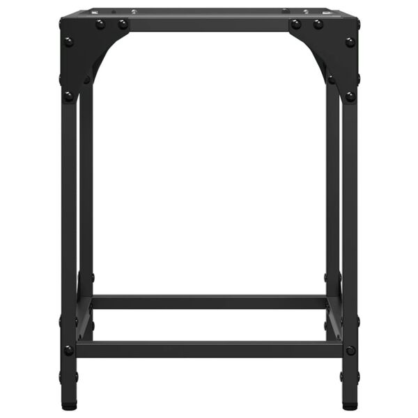 vidaXL Coffee Table Transparent glass, Silver