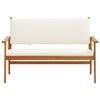 vidaXL Garden Bench with Cushion Brown Solid Acacia wood