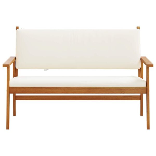 vidaXL Garden Bench with Cushion Brown Solid Acacia wood