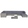 vidaXL Garden Furniture Set Grey