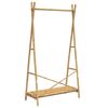 vidaXL Clothes Rack Natural Bamboo Bamboo 40.2 x 19.7 x 74.8 in