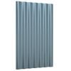 vidaXL Roof Panels 36 pcs Galvanized Steel Gray 23.6"x14.2"