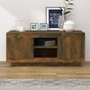 vidaXL TV Stand Smoked Oak 40.2"x13.8"x17.7" Engineered Wood