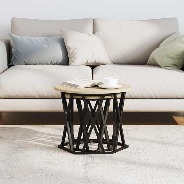 vidaXL Side Table 2 pcs Sonoma oak 19.7" x 19.7" x 15.7