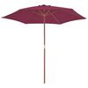 vidaXL Garden Parasol Bordeaux red