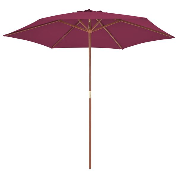 vidaXL Garden Parasol Bordeaux red
