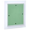 vidaXL Access Panel Green and Silver 9.84 x 11.81 in