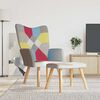 vidaXL Comfy Chair With Stool Multicolor Polyester Standard Ergonomic