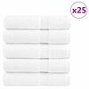 vidaXL Bath Towel Set of 25 White 100% ring-spun cotton 39.4 x 59.1 in
