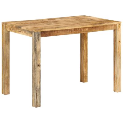 vidaXL Dining Table 43.3"x23.6"x29.9" Rough Mango Wood
