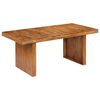 vidaXL Dining Table Brown Solid acacia wood 70.9 x 35.4 in Sturdy
