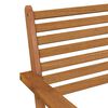 vidaXL Garden Chair Brown Solid acacia wood Standard Durable