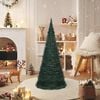 vidaXL Pop-up Christmas Tree Green PVC 7 ft Collapsible
