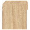 vidaXL Bedside Cabinet Set of 2 Sonoma oak Engineered wood Medium