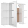 vidaXL Mirror Cabinet White Engineered wood, acrylic Medium