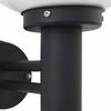 vidaXL Outdoor Wall Light 2 pcs Black 11.02 x 9.84 x 14.96 in
