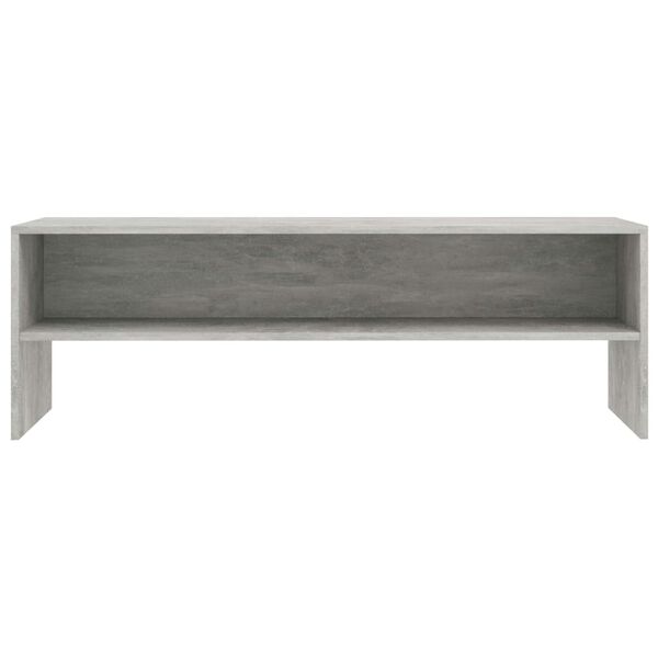 vidaXL TV Cabinet Concrete grey Engineered wood Medium TV Cabinet