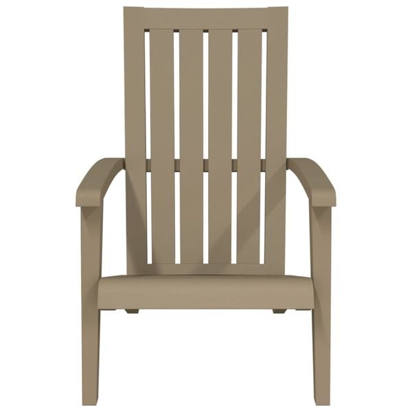 vidaXL Garden Adirondack Chair Light brown Polypropylene Standard