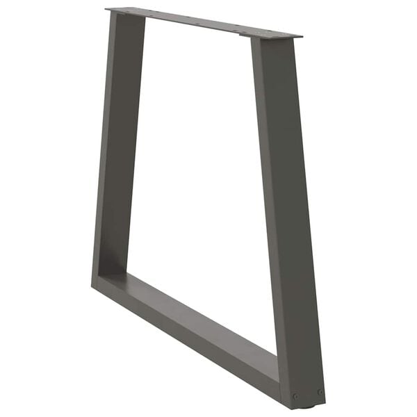 vidaXL Dining Table Leg Set of 3 Anthracite Powder-coated steel Large
