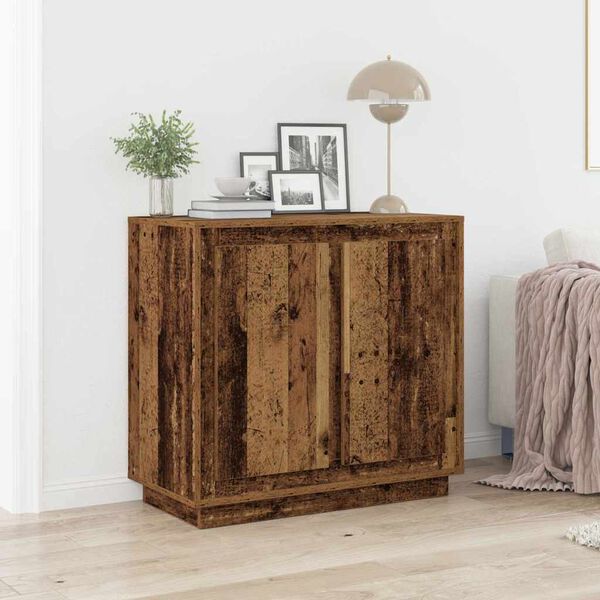 vidaXL Sideboard Old Wood 31.50 x 15.75 x 29.53 in Engineered Wood