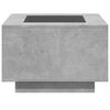 vidaXL Coffee Table Concrete grey Engineered wood, glass 24 in