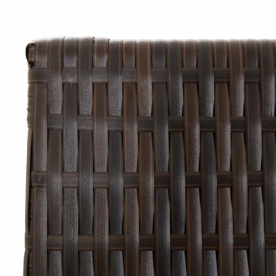 Close-up of woven brown panel texture showing interlaced strips