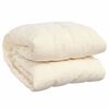 vidaXL Weighted Blanket Light Cream Brushed polyester microfiber