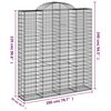 vidaXL Gabion Basket Set of 14 Durable Gabion Baskets Other Industrial