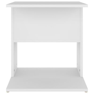 vidaXL Side Table White 17.7"x17.7"x18.9" Engineered Wood
