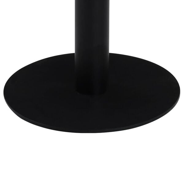vidaXL Bistro Table Light brown and black MDF, Steel Small Durable