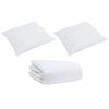vidaXL Duvet Set with Pillow 3 pcs White Down Feather
