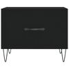 vidaXL Coffee Table Set of 2 Black Engineered wood, Iron Medium