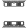 vidaXL TV Cabinet Set of 4 Gray Sonoma Engineered wood Medium