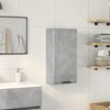 vidaXL Bathroom Cabinet Concrete Gray Engineered Wood Medium