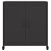 vidaXL Sideboard Black Cold-rolled steel Medium Sideboard Rectangular