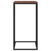 vidaXL Side Table Black Engineered wood, iron Medium Durable