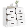 vidaXL Sideboard White Engineered wood Medium Sideboard Rectangular