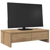 vidaXL Monitor Stand with Drawers Artisian Oak 19.7x10.6x5.9" Engineered Wood