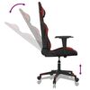 vidaXL Gaming Chair Black and Wine Red Faux Leather