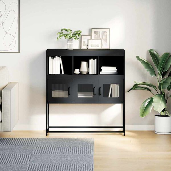 vidaXL Sideboard Anthracite Cold-rolled steel Large Doors Sideboard