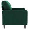 vidaXL 2-seater Sofa Dark green Velvet (100% polyester), metal, textilene